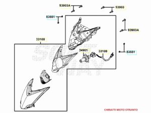 KYMCO AGILITY PLUS - FANALE ANTERIORE