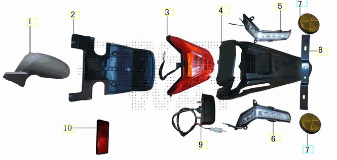 Parafango Posteriore (E3 Plus)