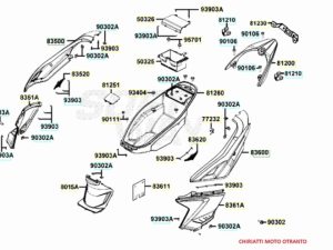 KYMCO AGILITY PLUS - CARROZZERIA POSTERIORE