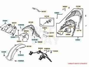 KYMCO AGILITY R16 PLUS E4 2016 - FANALE POSTERIORE