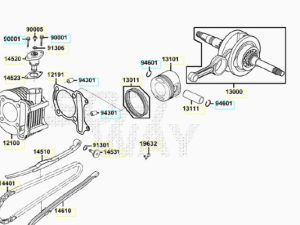 KYMCO AGILITY PLUS - CILINDRO-PISTONE-ALBERO MOTORE