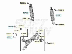 KYMCO AGILITY PLUS - AMMORTIZZATORE POSTERIORE