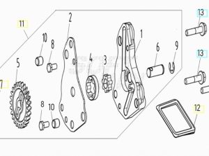 VOGE BRIVIDO 125R 2023 - POMPA OLIO COMPLETA