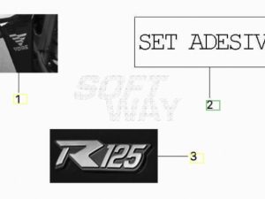 VOGE BRIVIDO 125R 2023 - ADESIVI