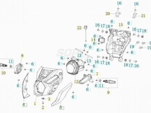 VOGE BRIVIDO 125R 2023 - FANALE ANTERIORE COMPLETO