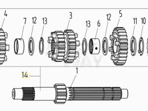 VOGE BRIVIDO 125R 2023 - ALBERO PRIMARIO