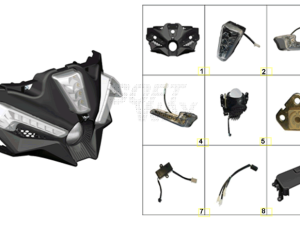 ZONTES ZT310-X EURO 4-FARO ANTERIORE
